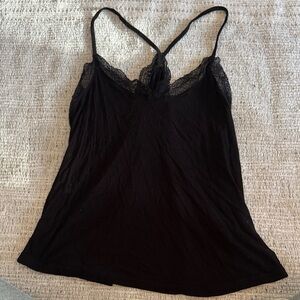 SHEIN Black Ribbed Knit Top